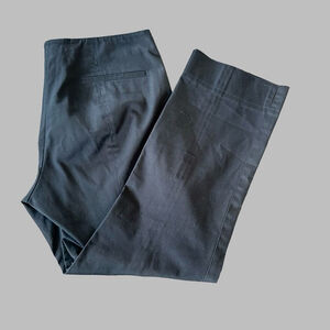 PRADA 2013 BLACK STRAIGHT LEG COTTON PANTS SIZE 46